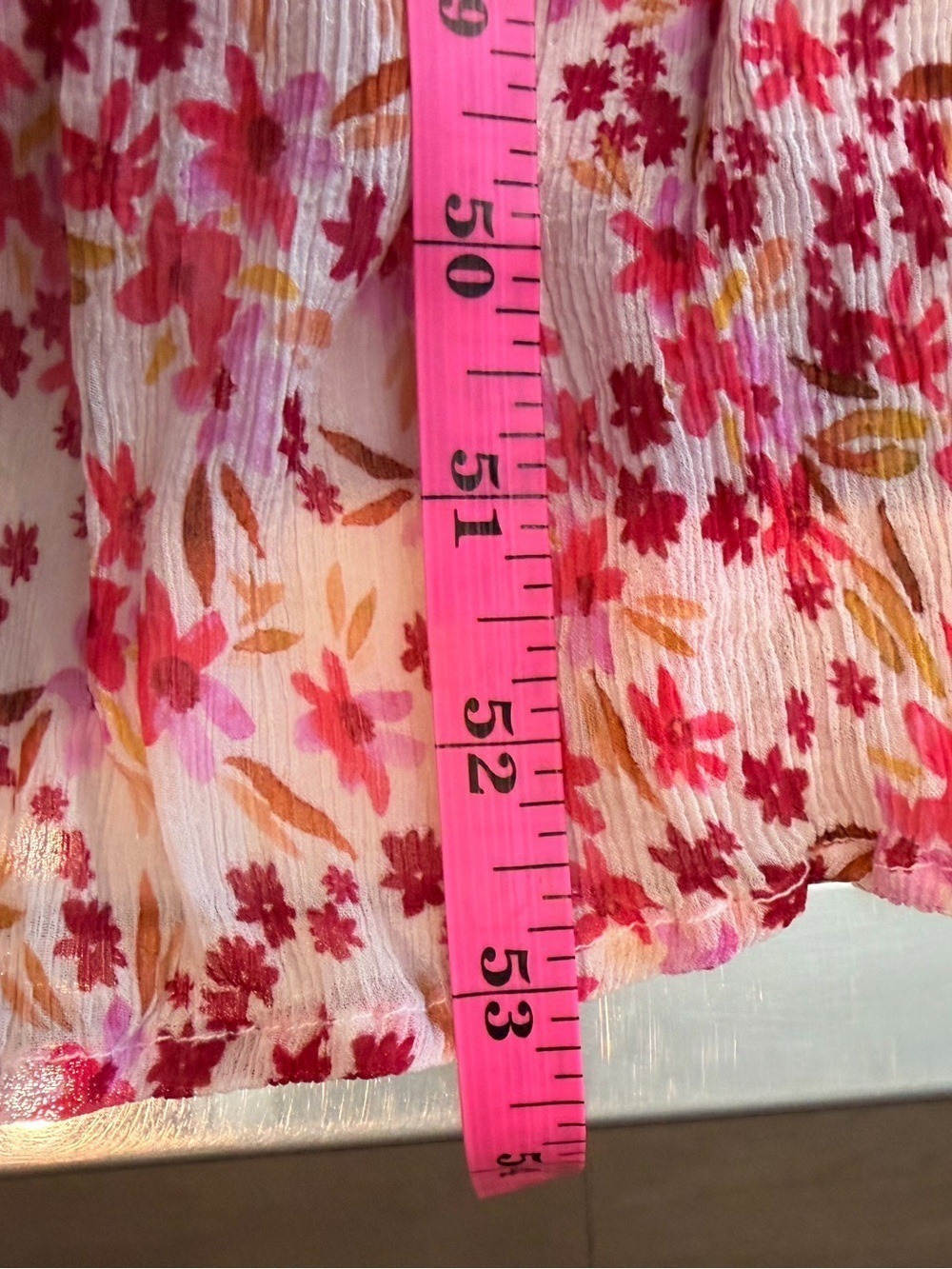 Anthropologie Floral Tiered Maxi Dress Pink Boho Cottagecore Tassel Tie Medium - Picture 11 of 13